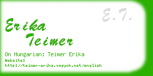 erika teimer business card
